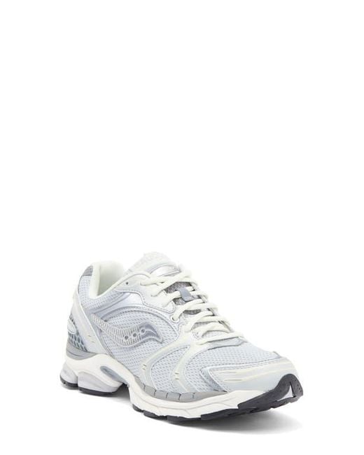 Saucony White Progrid Triumph 4 Sneaker
