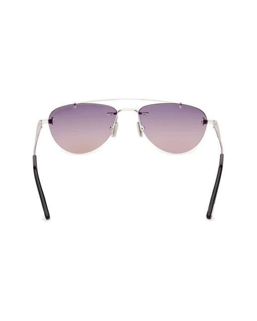 Tom Ford Brown Astor 55Mm Gradient Pilot Sunglasses