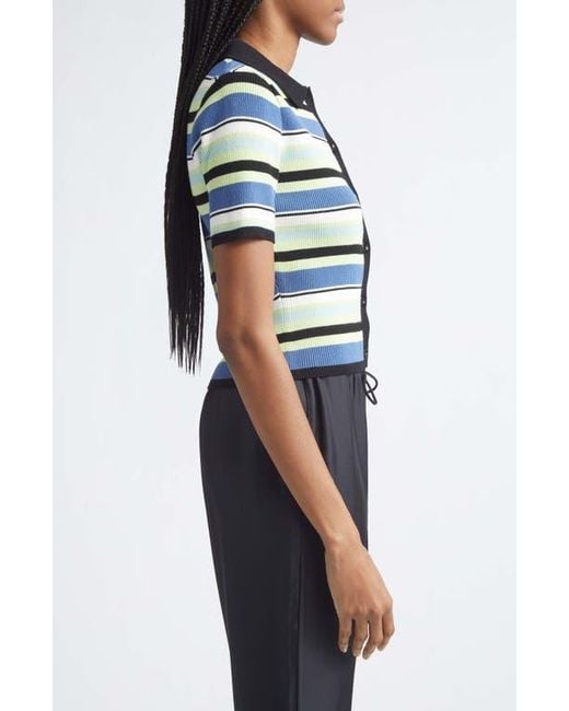 Toccin Blue Shae Button Front Polo