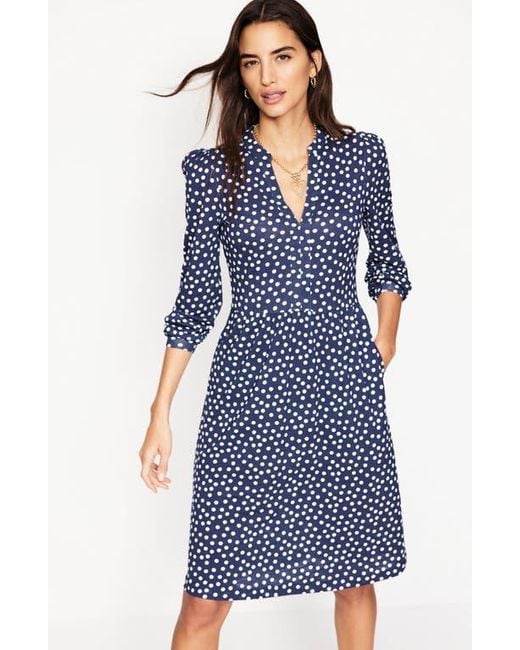 Boden Blue Naomi Relaxed Jersey Dress
