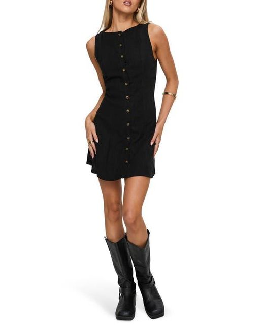 knee length dresses for ladies Beyond Linen Blend Mini Dress White main image 1