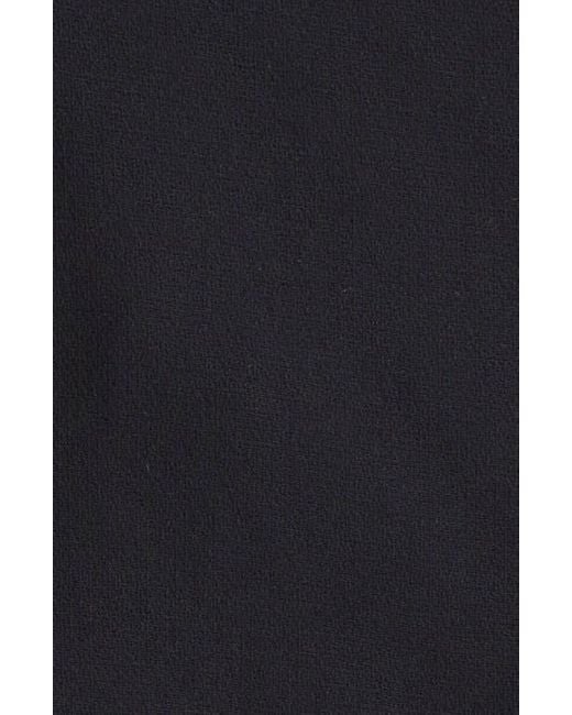 Cinq À Sept Black Sequin Floral Scrunched Sleeve Blazer