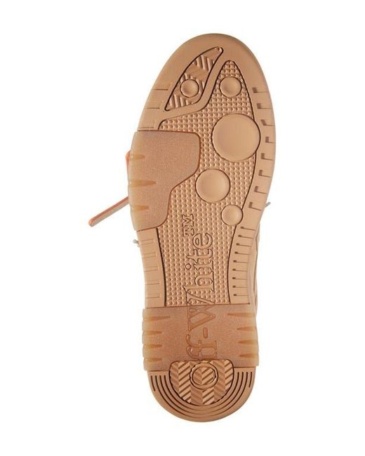 Off-White c/o Virgil Abloh Brown Out Of Office Full Suede Sneaker for men