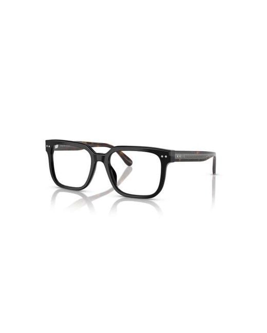 Ralph Lauren Black 53Mm Rectangle Optical Glasses for men