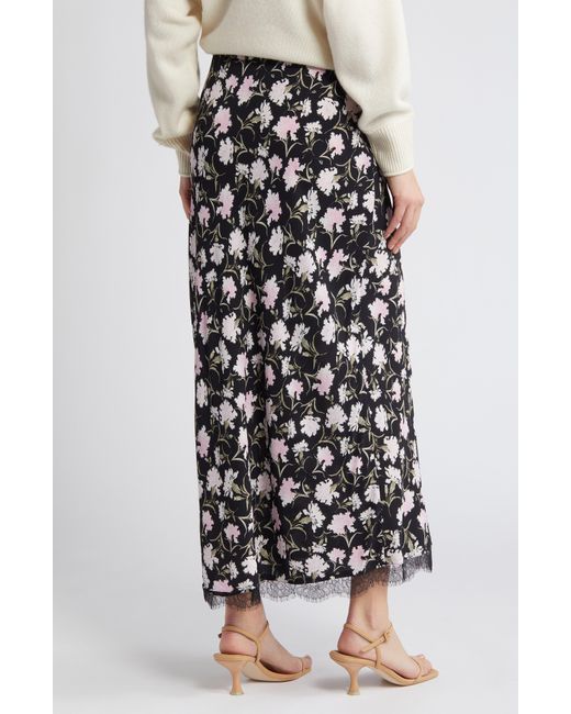 LoveShackFancy Multicolor Castle Floral Midi Skirt