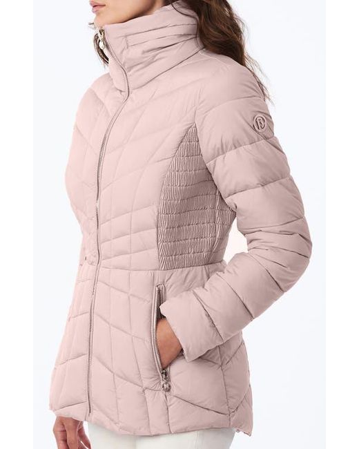 Bernardo Pink Packable Ecoplume Coat