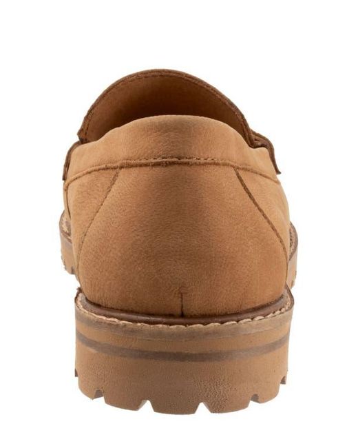 Trotters Brown Francey Lug Sole Penny Loafer