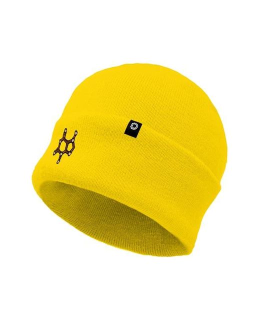 Alix Yellow Molecule Beanie for men