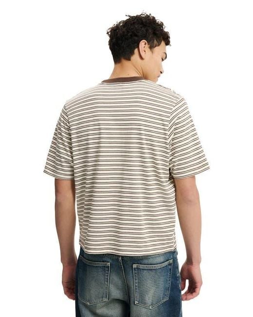 Cotton On Blue Cropped Fit T-Shirt for men
