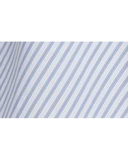 Monse White Cascade Stripe Cotton Poplin Dress