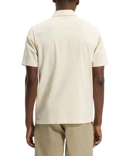Theory Natural One Button Polo for men