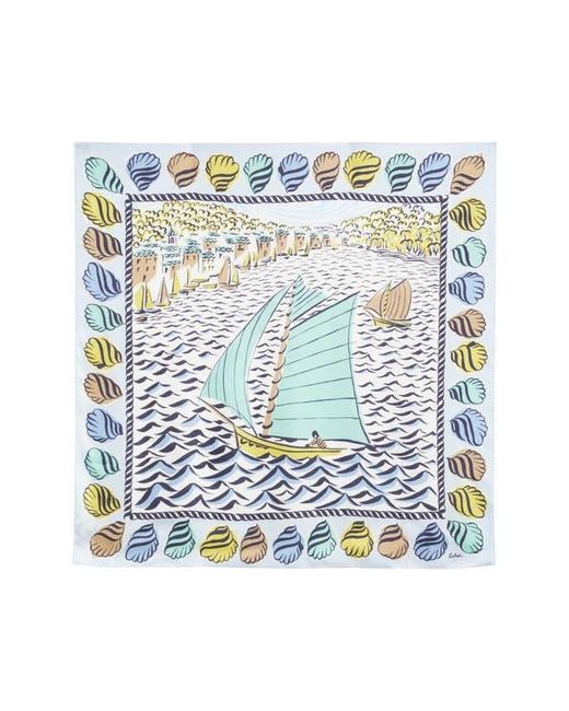 Echo Green Sail Away Silk Square Scarf