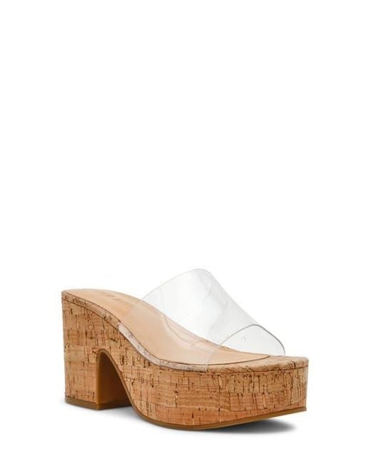Steve Madden Natural Trippy Platform Sandal