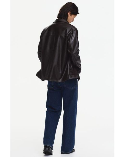 H&M Black Coated Jacket for men