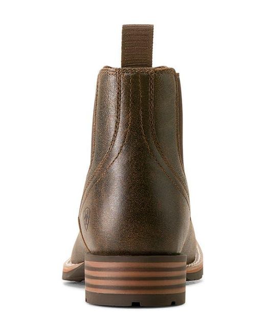 Ariat Brown Hybrid Low Boy Western Chelsea Boot for men