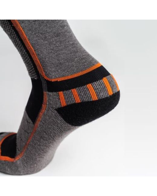 Mobile Warming Black Pro Compression Heated Wool Ski Socks