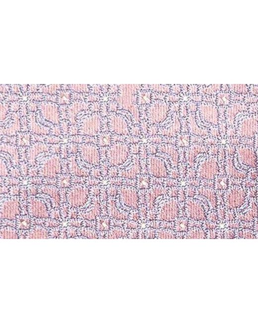 Eton of Sweden Purple Floral Jacquard Silk Tie for men