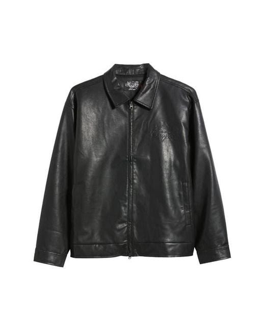★SCULPTOR★ Portrait Neck Faux Leather Jacket Black SC24A10 JAG4901_ZJ3966924Z-