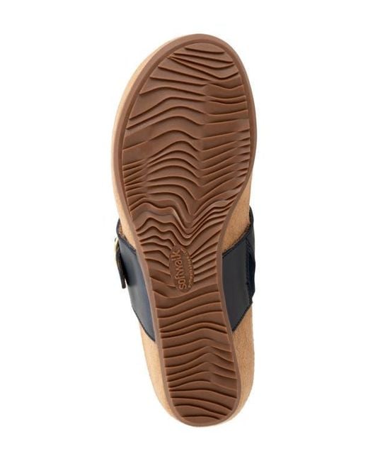Softwalk® Blue Belize 2.0 T-Strap Sandal