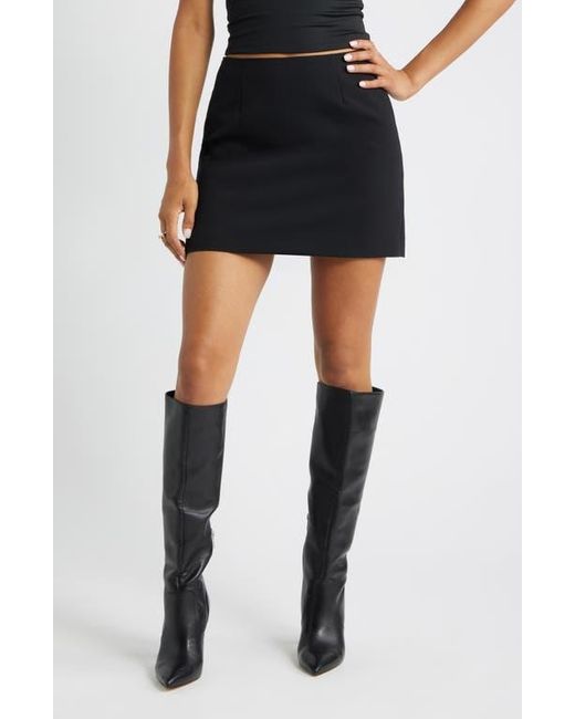 Open Edit Black The Icon A-Line Miniskirt