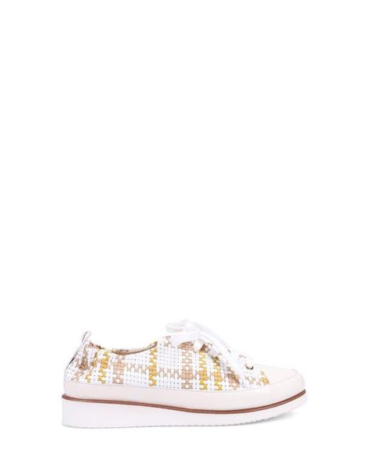 Ron White White Nova Woven Low Top Sneaker