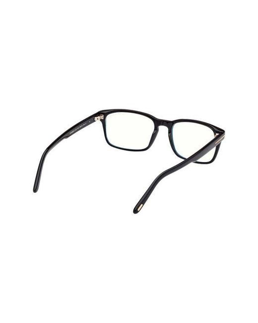 Tom Ford Brown 54Mm Rectangular Light Blocking Glasses for men