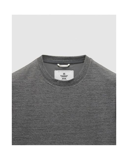 Reigning Champ Gray Solotex Mesh Tiebreak Performance T-Shirt for men