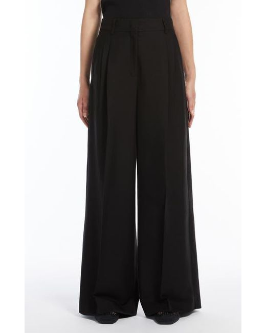 Weekend by Maxmara Black Veliero Wide Leg Pants