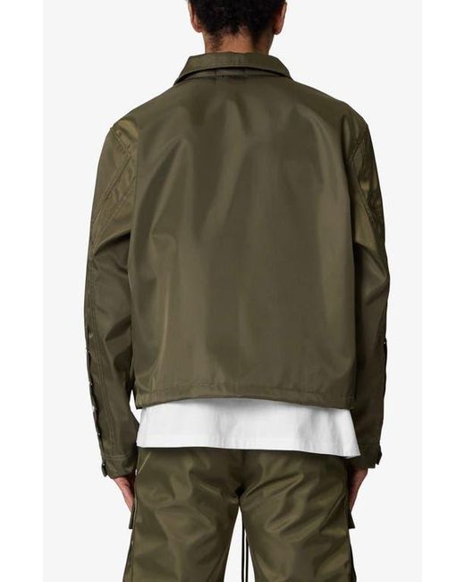 MNML Green Snap Cargo Work Jacket for men