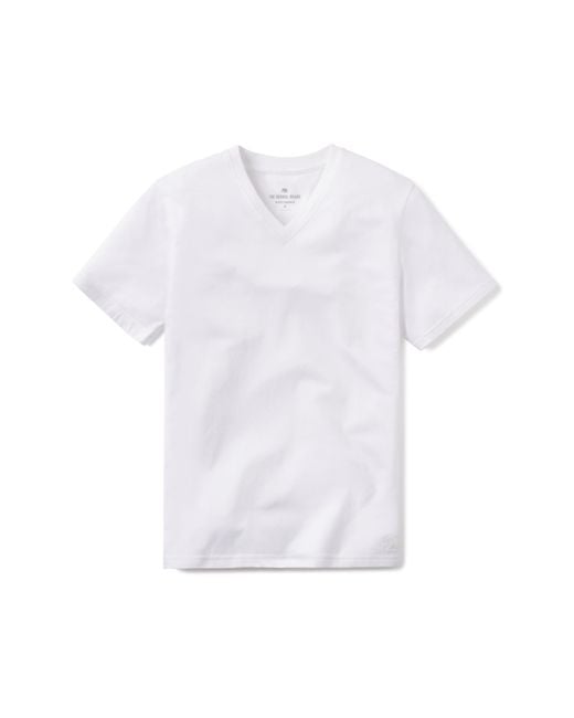 The Normal Brand White Puremeso V-neck T-shirt for men