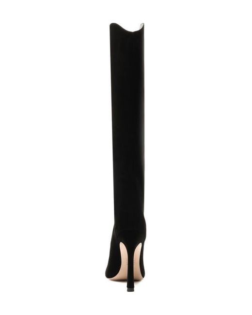 SCHUTZ SHOES Black Maryana Pointed Toe Boot