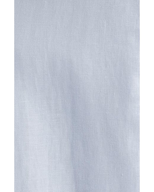 LoveShackFancy Blue Linella Linen Maxi Dress