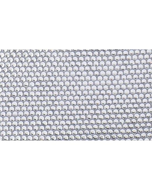 Olga Berg Gray Mabel Crystal Top Handle Clutch