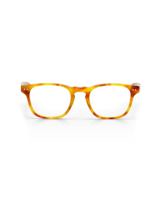 Eyebobs Orange Old Sport 47Mm Rectangular Reading Glasses for men