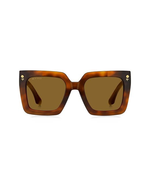 Etro Brown 52Mm Square Sunglasses