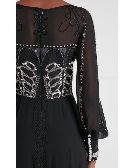 Temperley London Black Sofia Gown