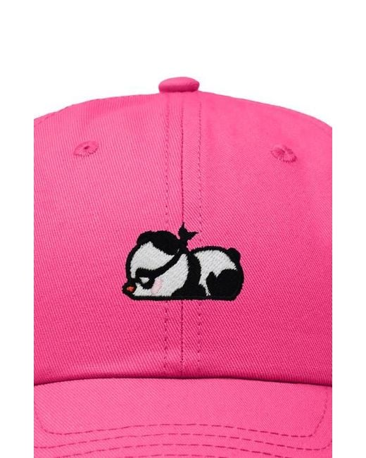 Alix Pink Pandit Panda Dad Cap for men