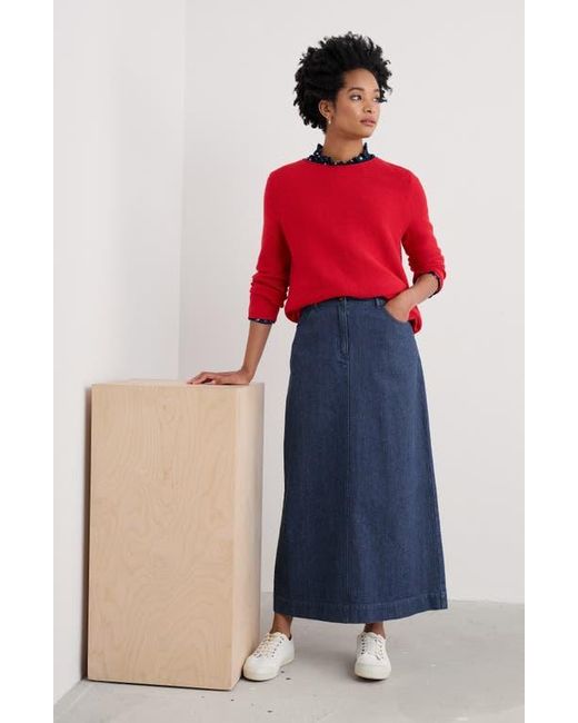 Seasalt Cornwall Red Makers Rib Organic Cotton Sweater