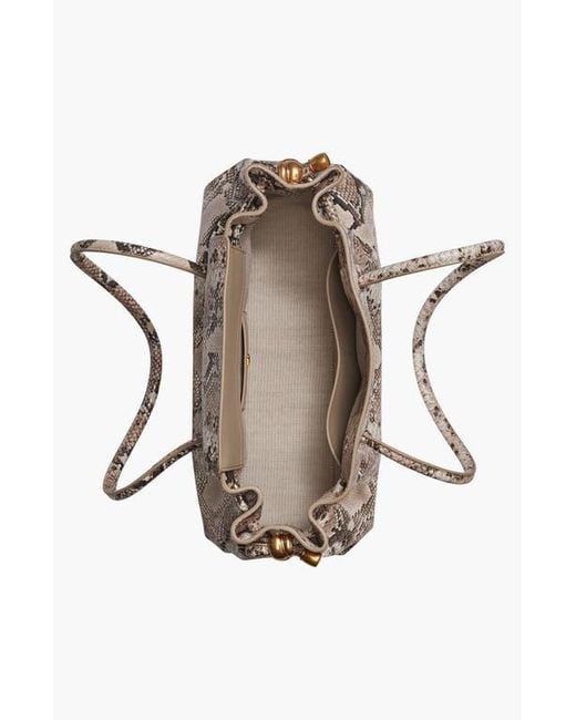Donna Karan Metallic Cashmere Python Medium Tote