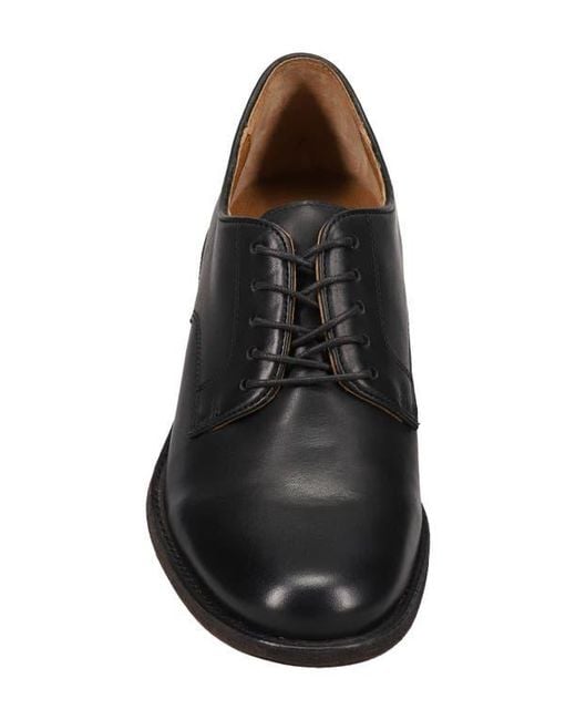 Frye Black Timeless Plain Toe Flex Derby Shoes for men