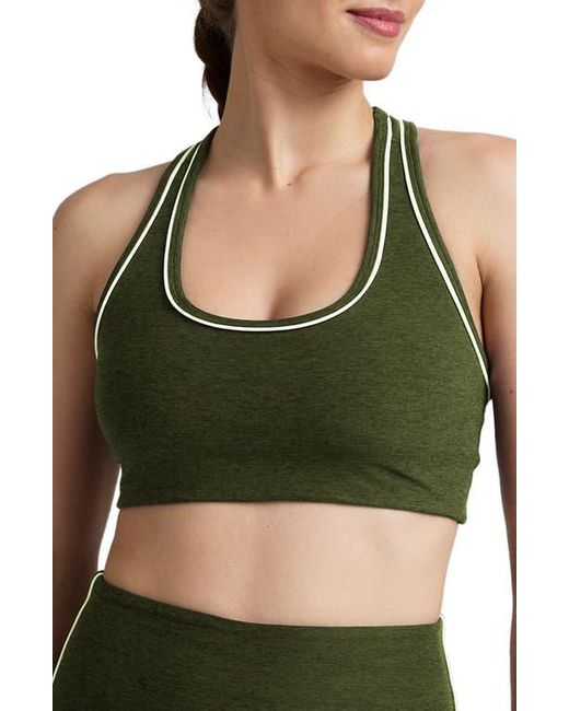Beyond Yoga Green Space Dye Racerback Sports Bra