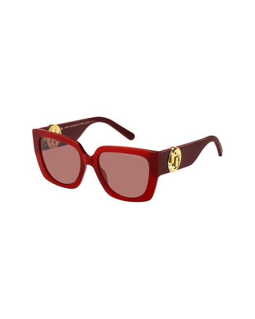 Marc Jacobs Red 54mm Square Sunglasses