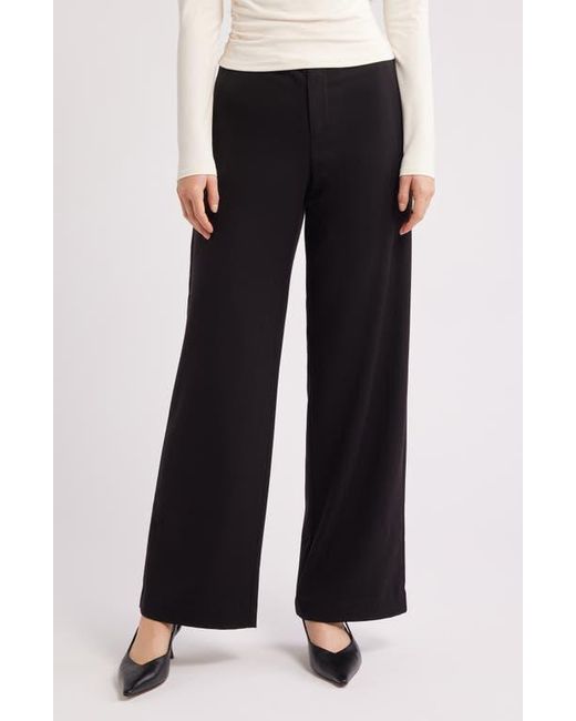 Reformation Black Vida Relaxed Fit Low Rise Pants