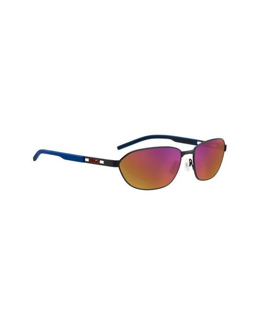 HUGO Pink 62Mm Rectangular Sunglasses for men
