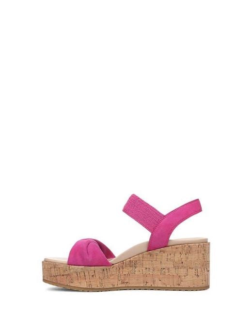Vionic Pink Darla Espadrille Platform Slide Sandal