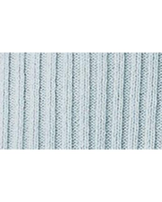 Eileen Fisher Blue Organic Cotton Blend Rib Sweater