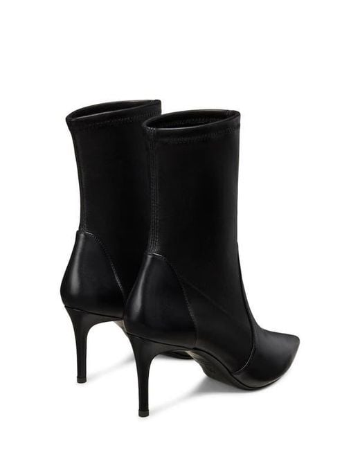 Stuart Weitzman Black Stuart Pointed Toe Bootie