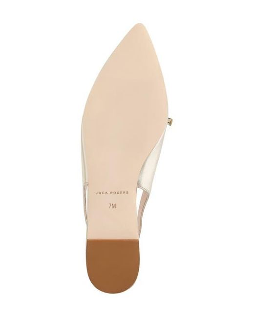 Jack Rogers Natural Lennox Slingback Pointed Toe Flat