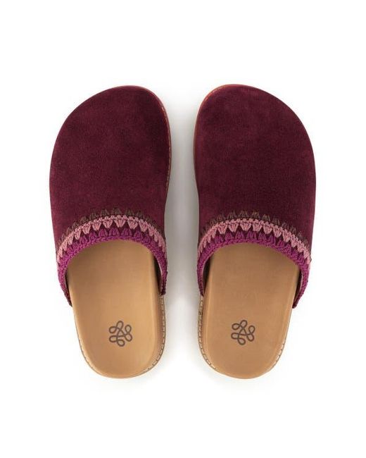 The Sak Red Bolinas Lug Sole Clog