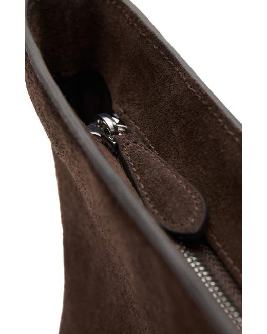 Mango Brown Suede Shopper Bag